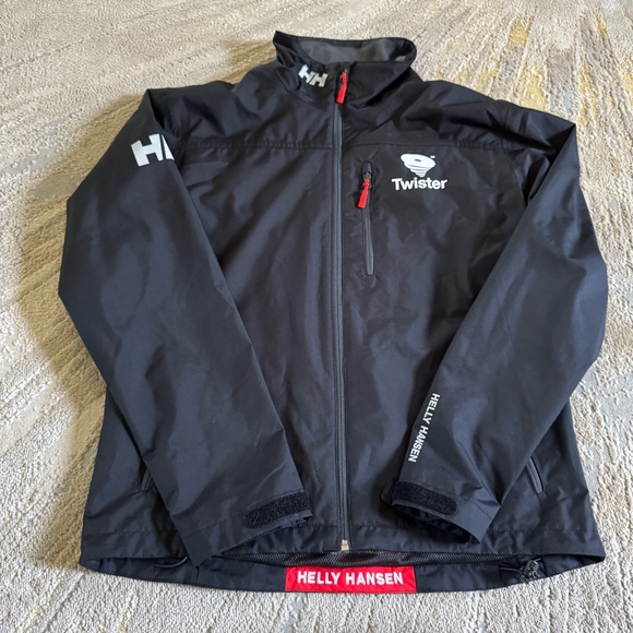 Helly Hansen Crew Jacket black waterproof and wind proof large - Picture 1 of 12